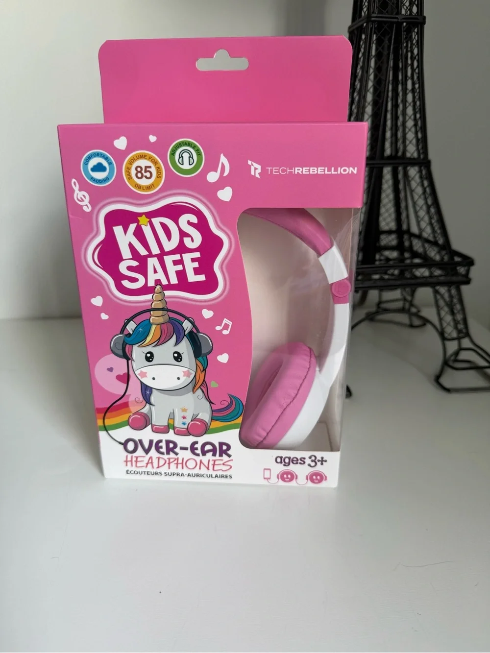 Rebellion Kids Pink Unicorn Over-Ear Headphones